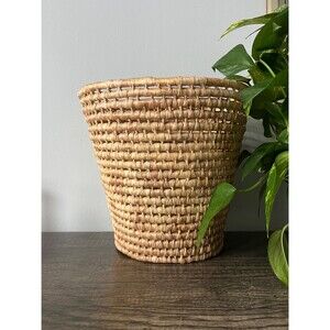 Vintage Wicker Waste Basket